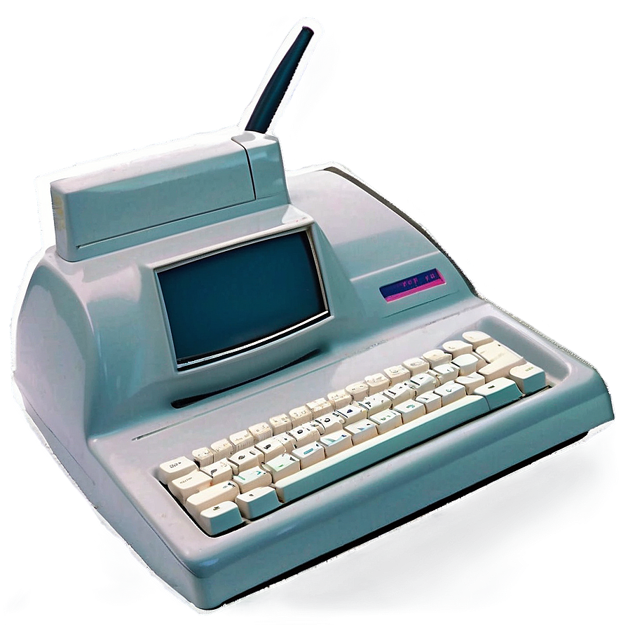 Retro 90s Word Processor Computer Png 06252024