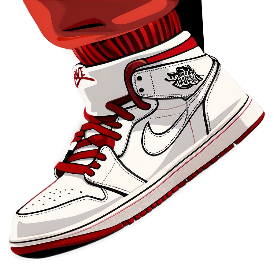 Retro Air Jordan 1 Illustration Png 2