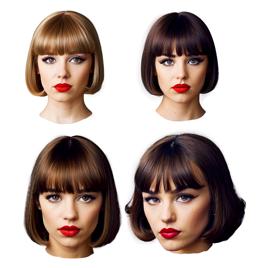 Retro Bangs Inspiration Png 4