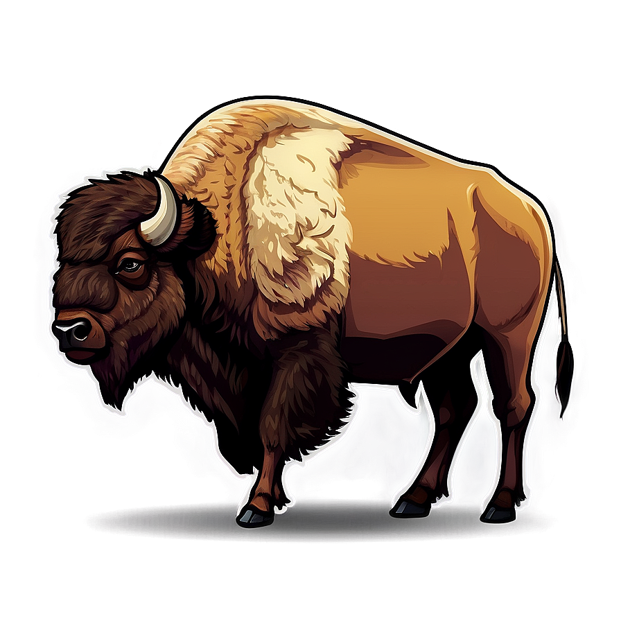 Retro Bison Advertisement Png 41