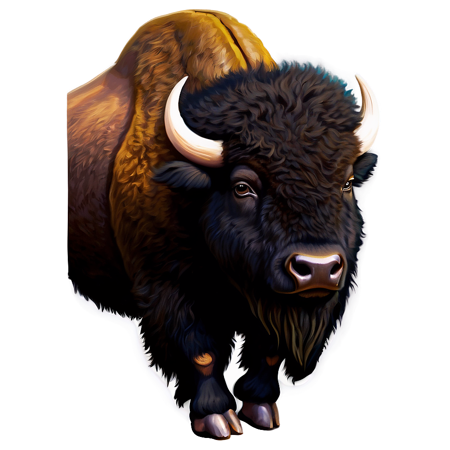 Retro Bison Advertisement Png Fkj