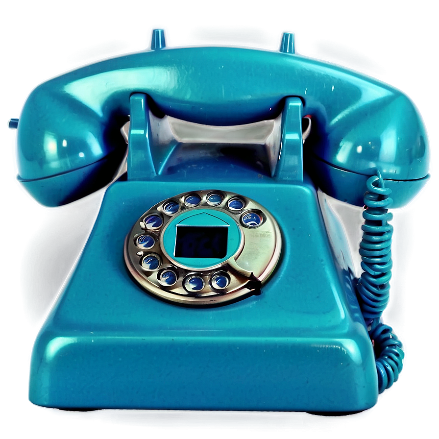 Retro Blue Phone Png Sls