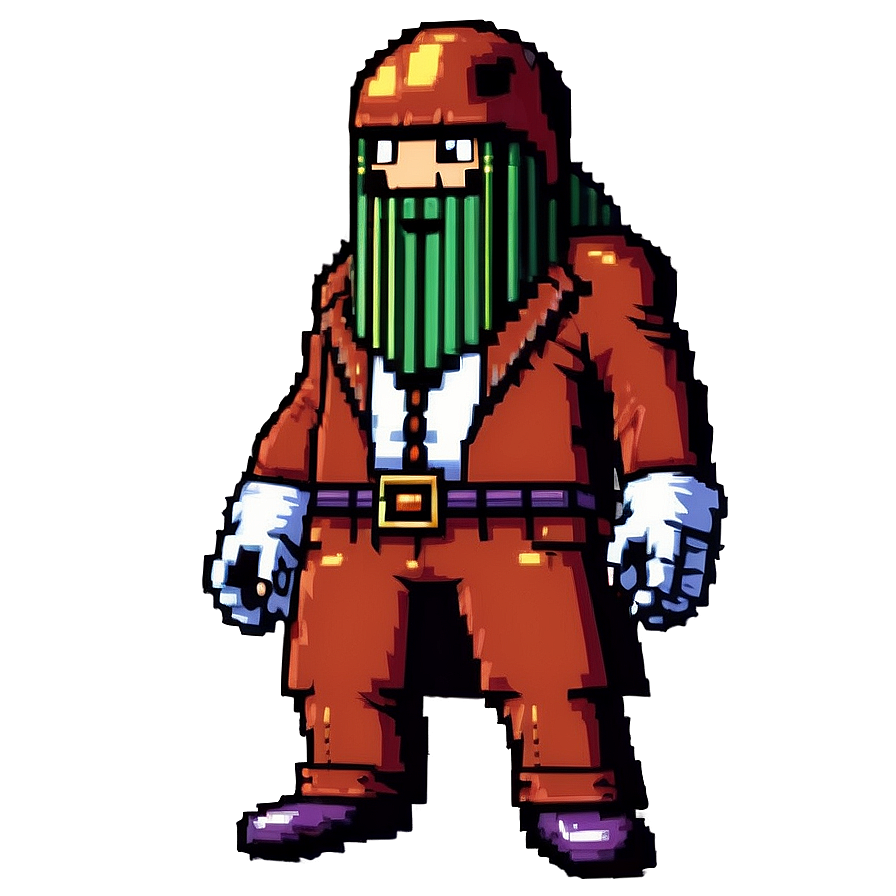 Retro Boss Pixel Art Png Djv