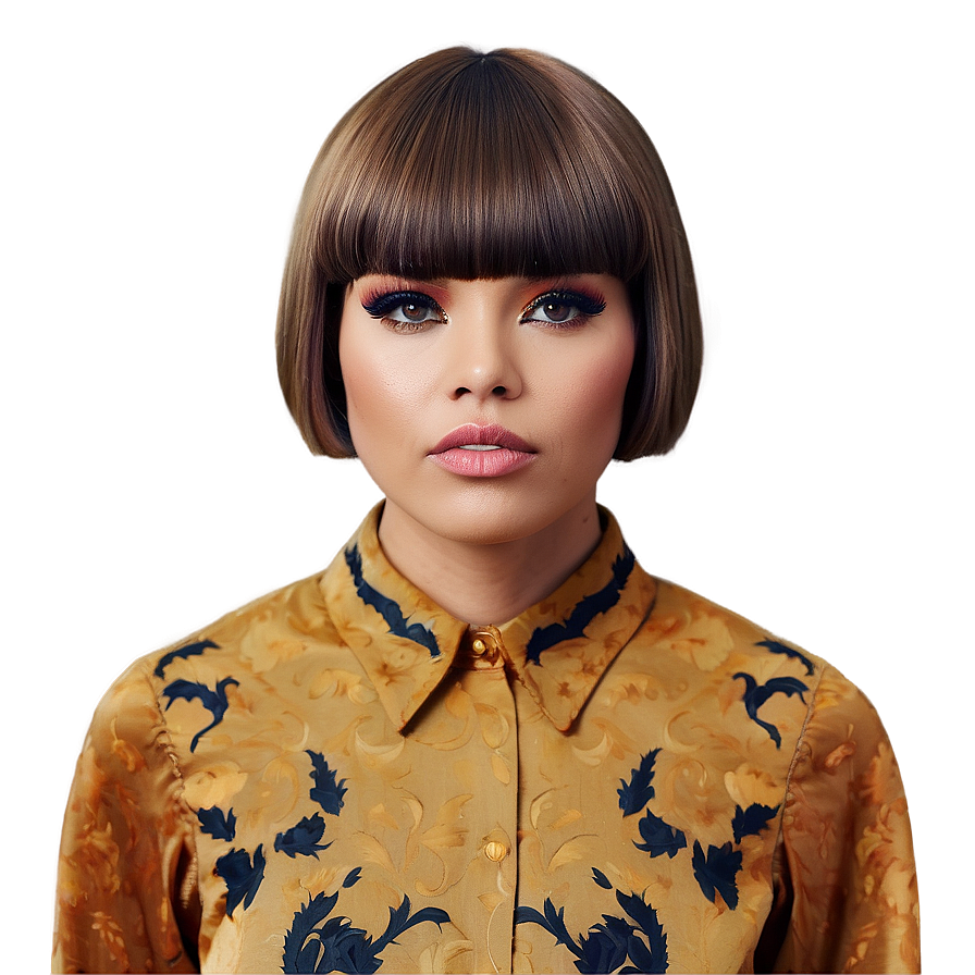 Retro Bowl Haircut Look Png Pha