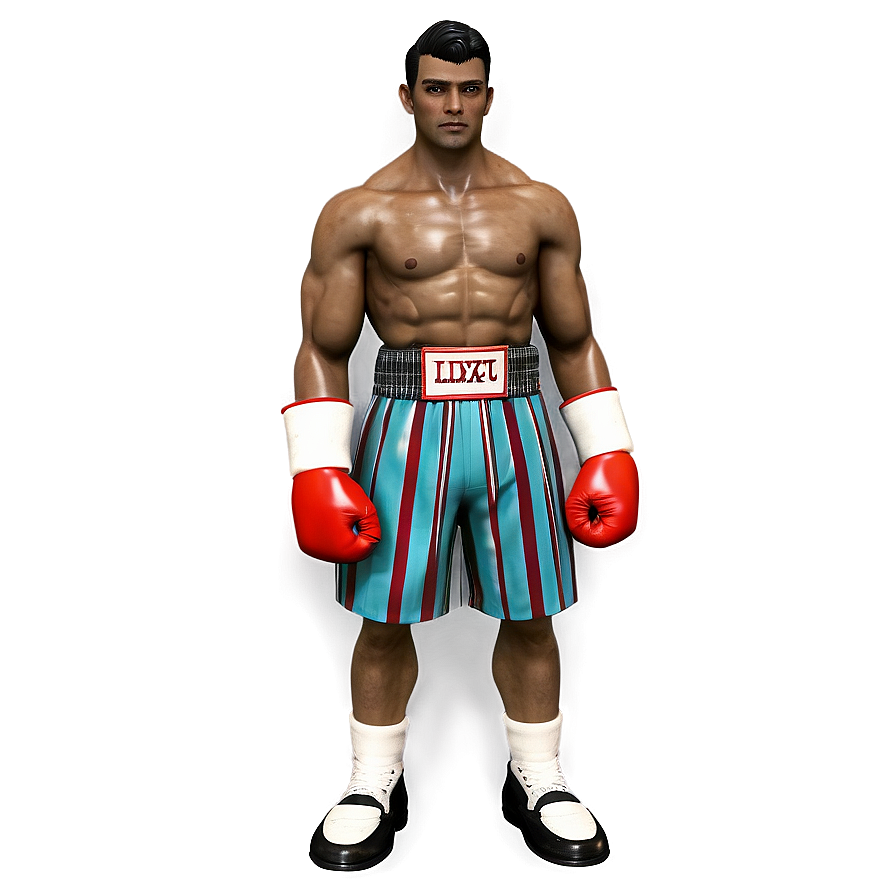 Retro Boxer Outfit Png Kmj