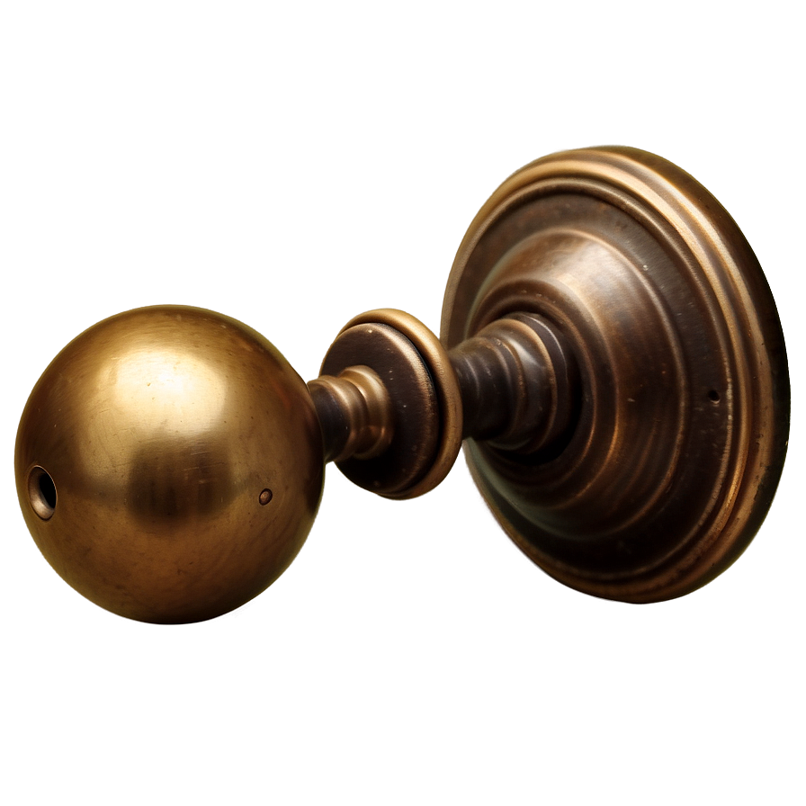 Retro Bronze Doorknob Png 19