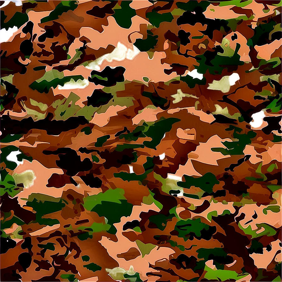 Retro Camouflage Print Png Tia41