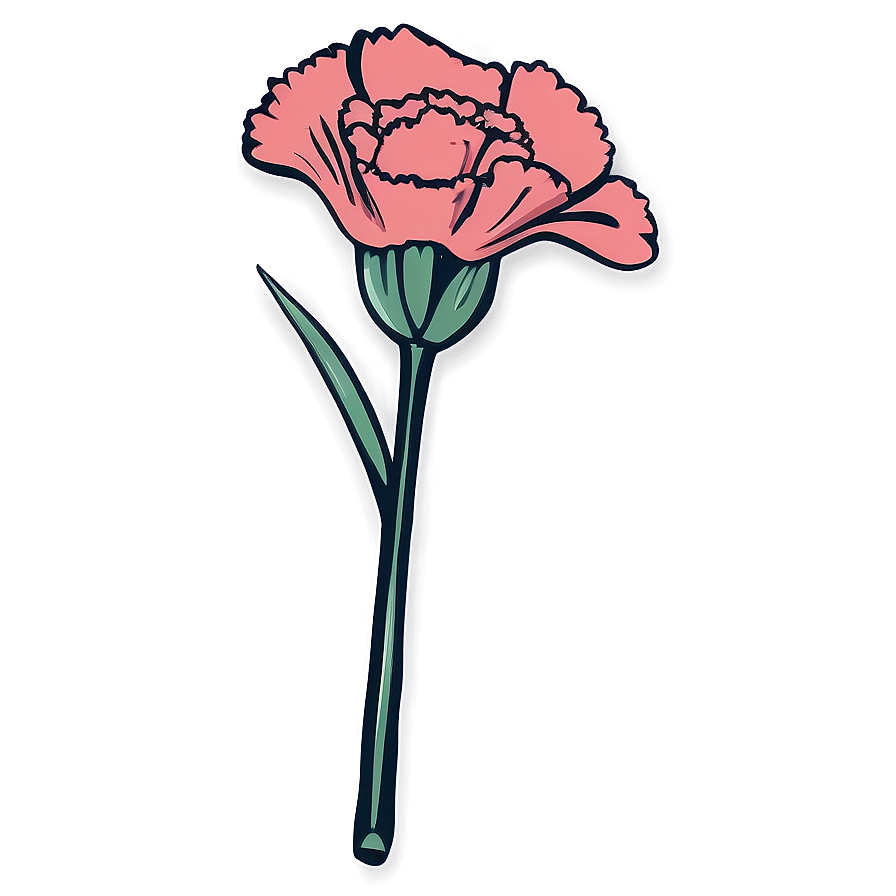 Retro Carnation Symbol Png Efr