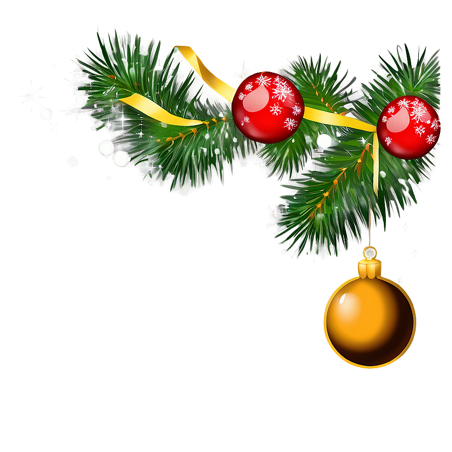 Retro Christmas Decorations Png 75