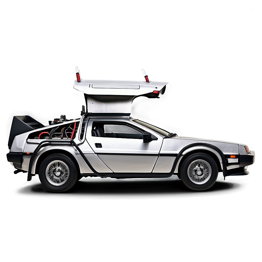 Retro Delorean Vehicle Side View Png 91