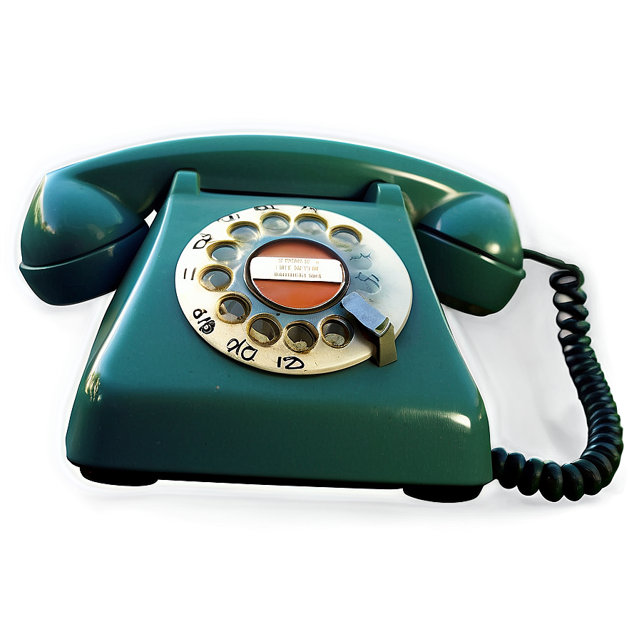 Retro Dial Phone Png 06212024