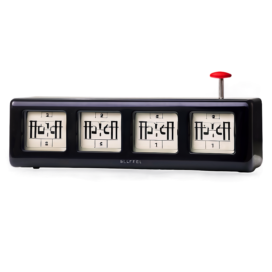 Retro Flip Clock Png 04292024