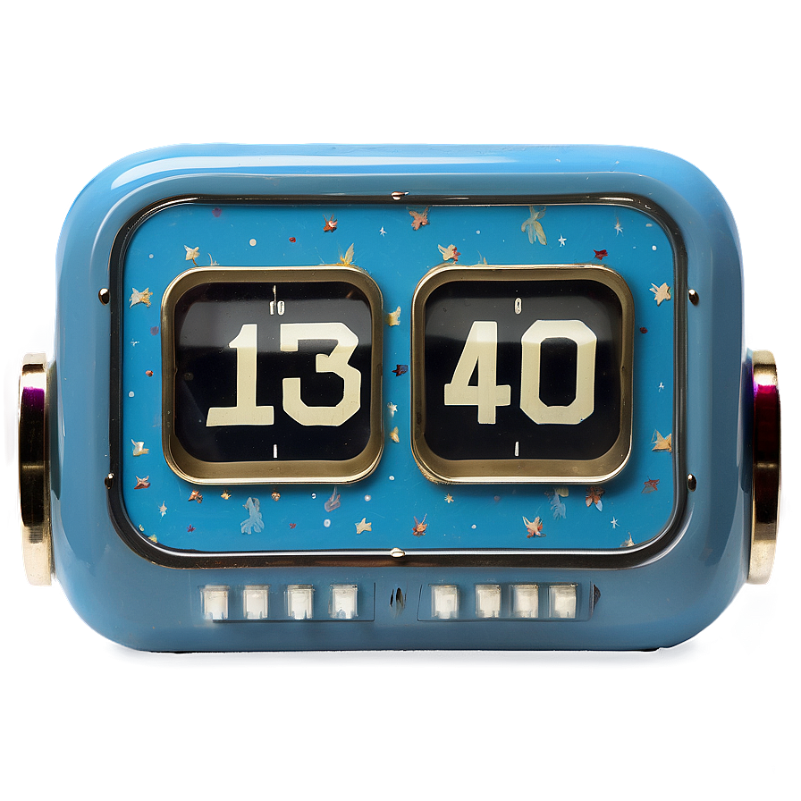 Retro Flip Clock Png Gge