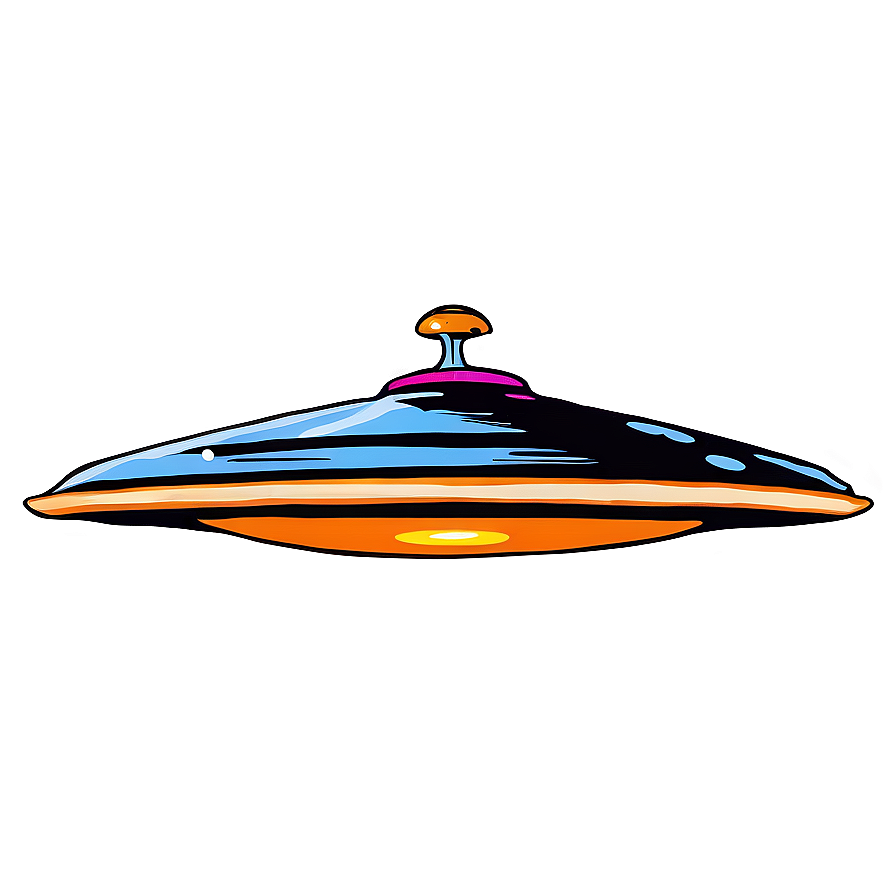 Retro Flying Saucer Clipart Png 22