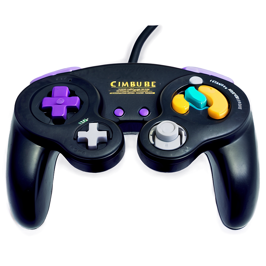 Retro Gamecube Gaming Controller Png 06202024