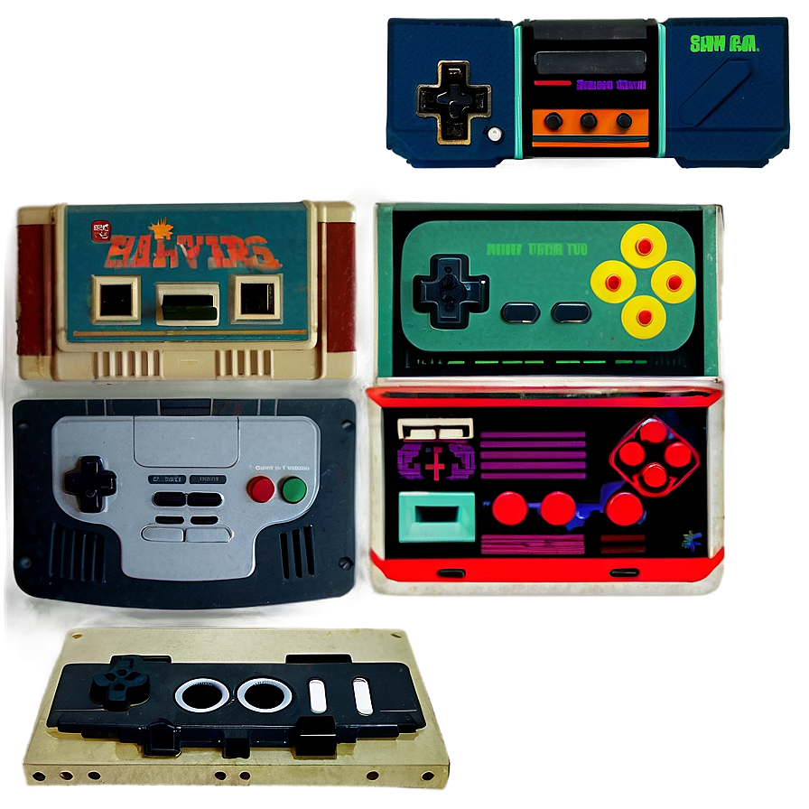 Retro Gaming Collection Png 06112024