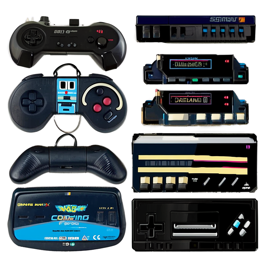 Retro Gaming Collection Png Xut67