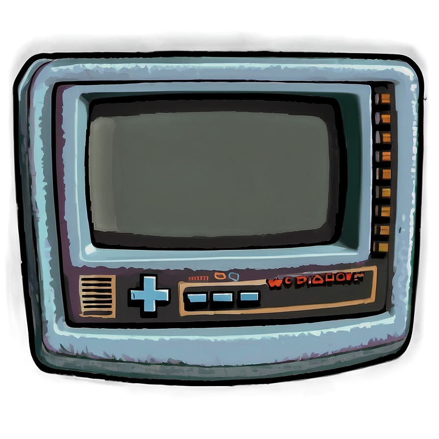 Retro Gaming Monitor Png 05242024