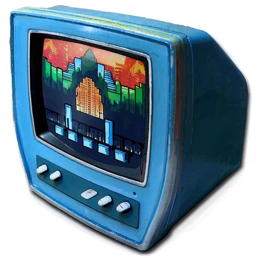 Retro Gaming Monitor Png Lua5