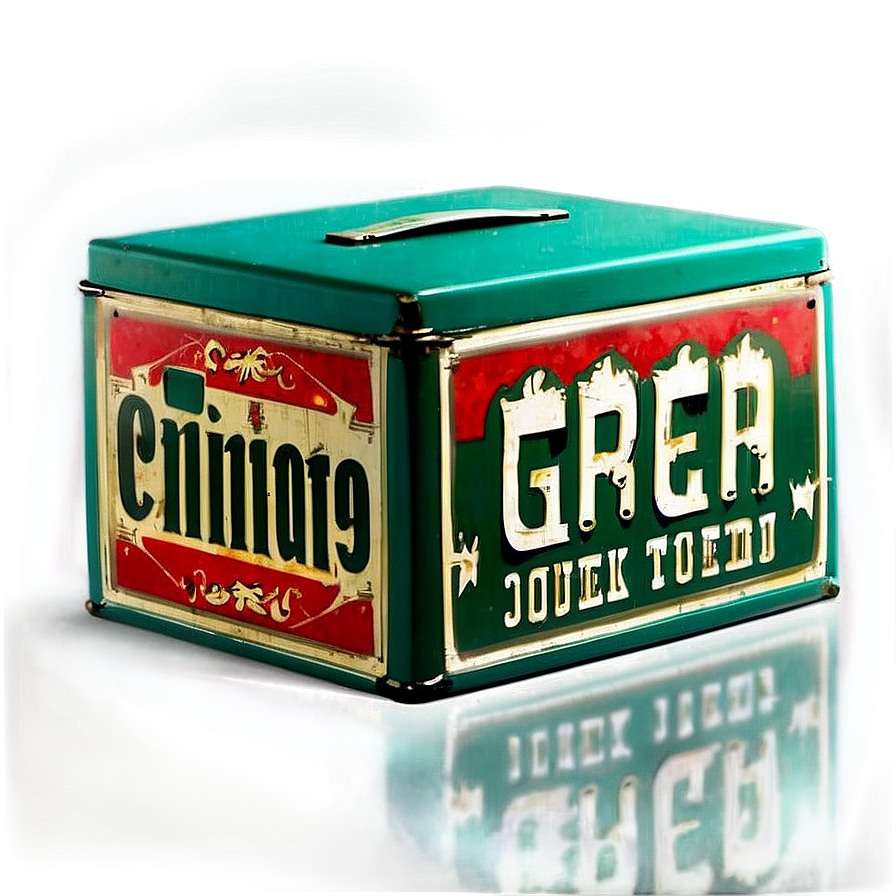 Retro Green Box Png 06292024