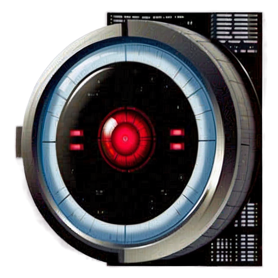 Retro Hal 9000 Artwork Png Owk75