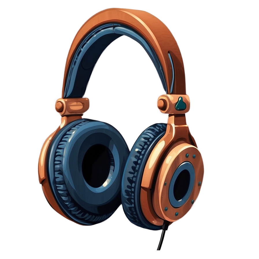 Retro Headphones Clipart Png Rlv