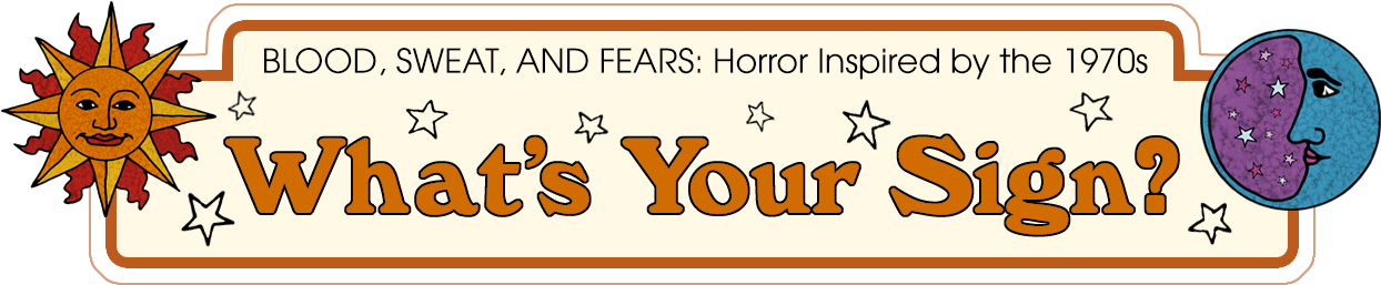 Retro Horror Zodiac Banner