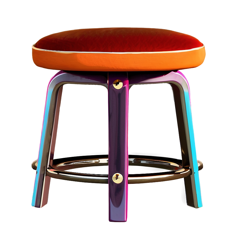 Retro Inspired Barstool Png Qum