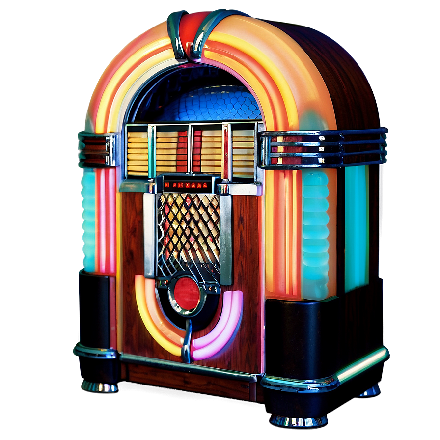 Retro Jukebox Machine Png Vwh99