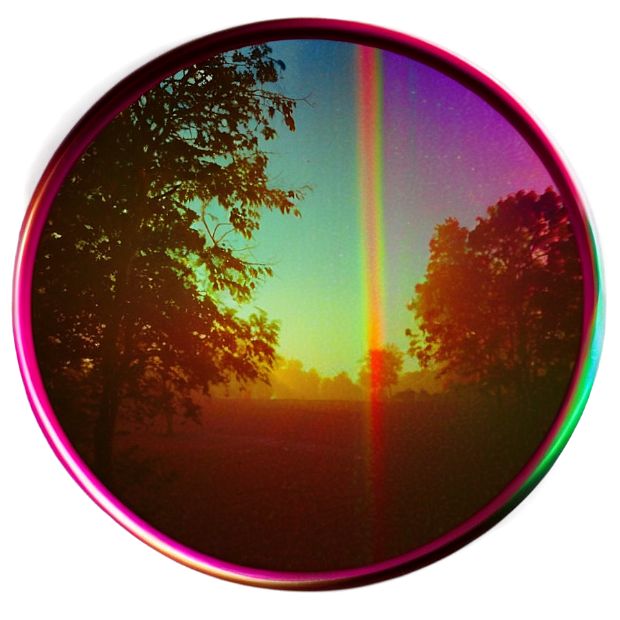 Retro Light Leak Overlay Png 57