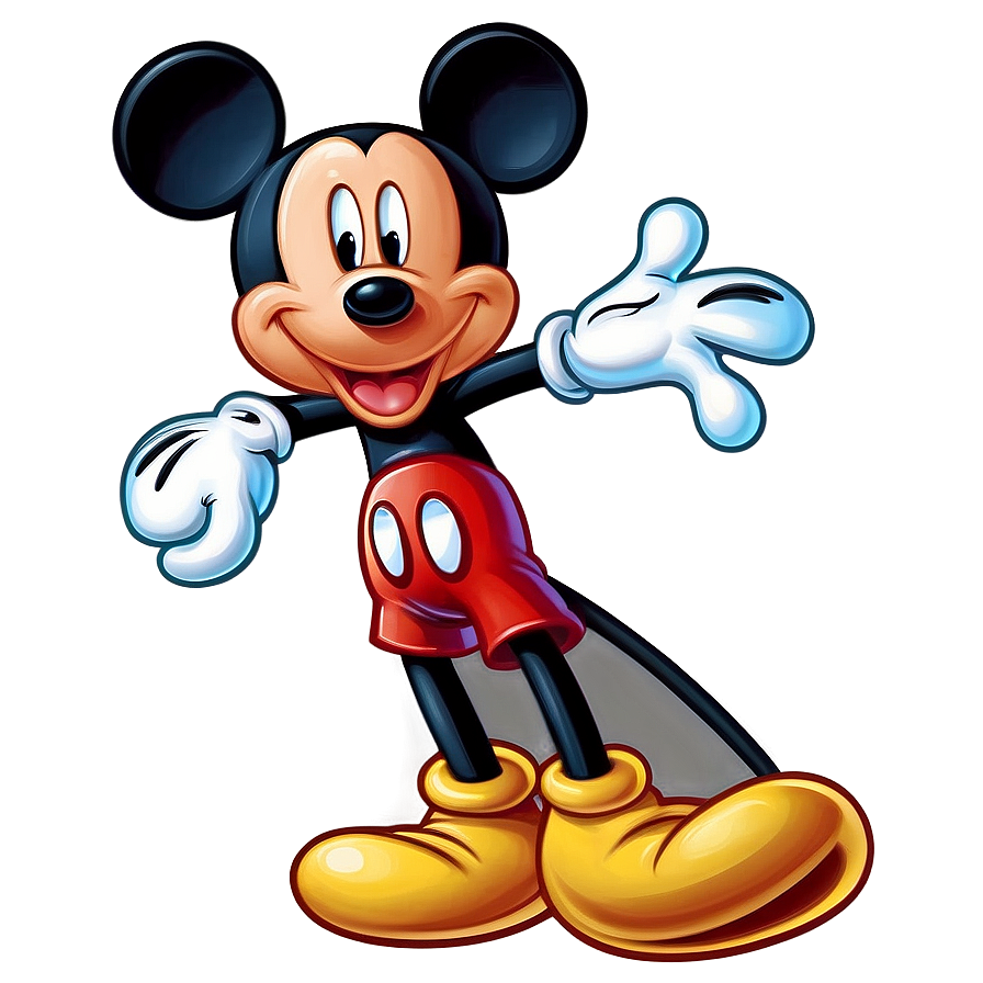 Retro Mickey Mouse Illustration Png Uhj87