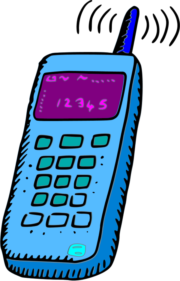 Retro Mobile Phone Clipart