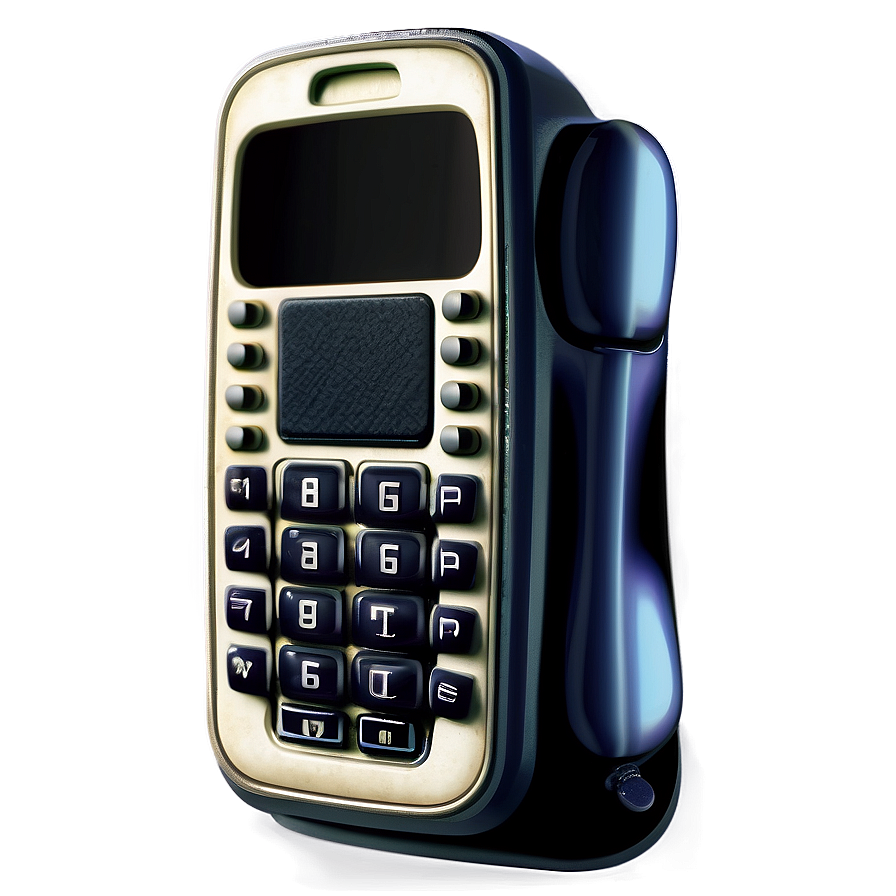 Retro Mobile Phone Design Png 62