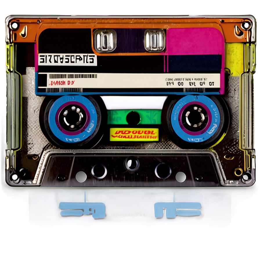 Retro Music Cassette Png 85