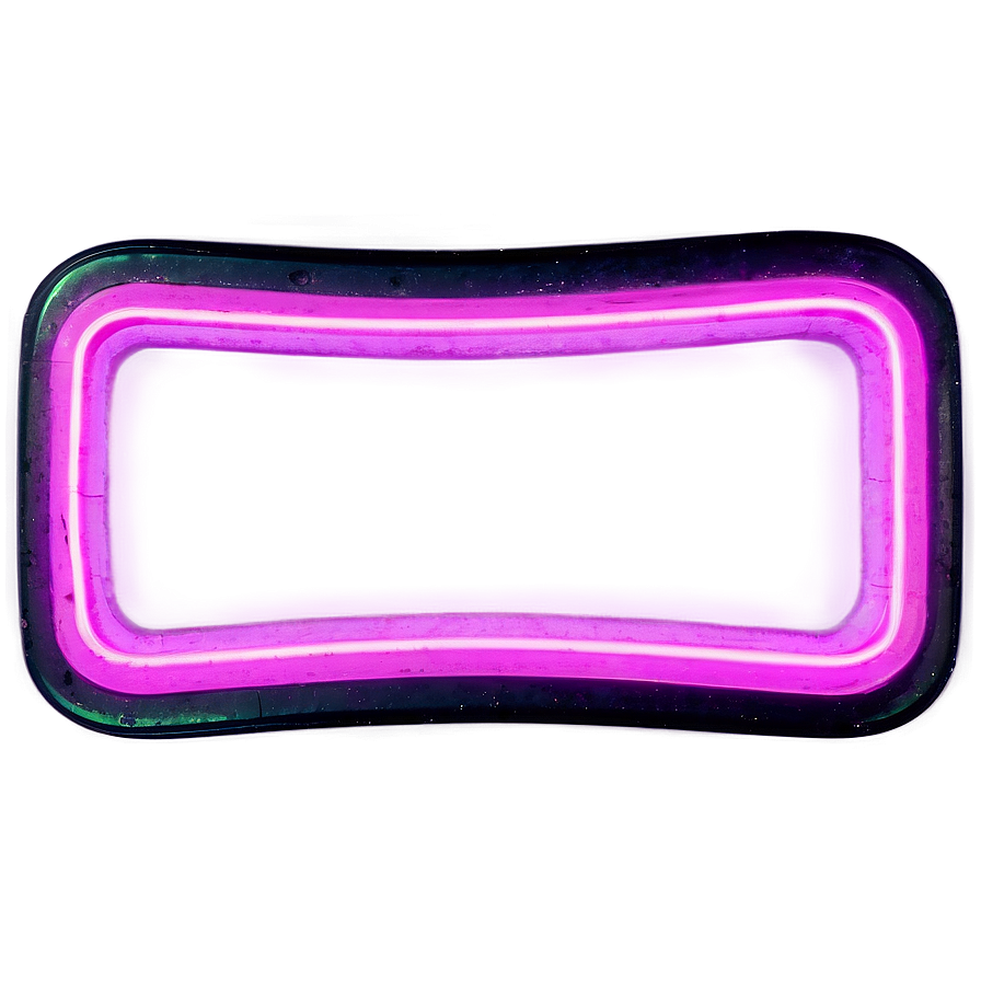 Retro Neon Rectangle Png Cyn66