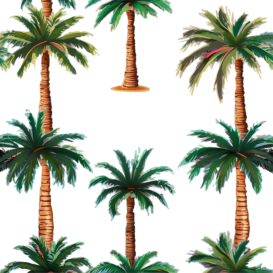 Retro Palm Trees Png 05042024