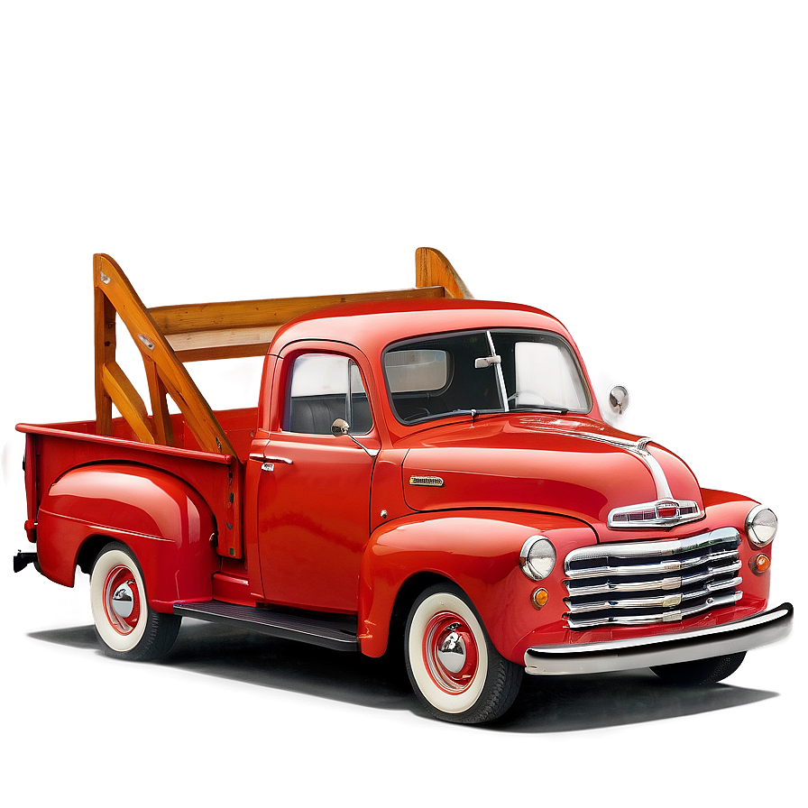 Retro Pickup Truck Png Hdf3