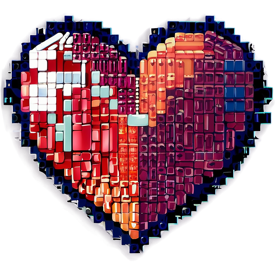 Retro Pixel Heart Png Cmu