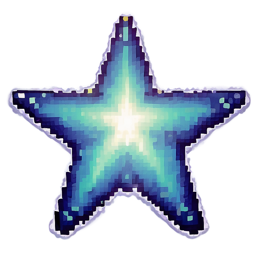 Retro Pixel Star Png 41