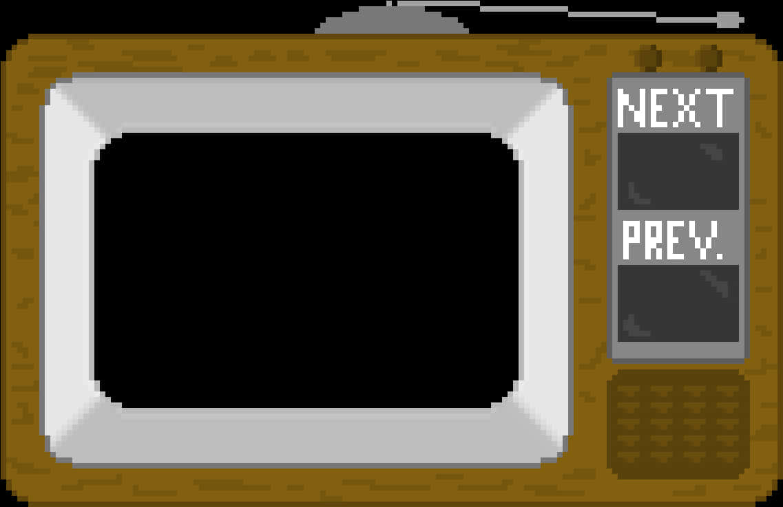 Retro Pixel T V Display