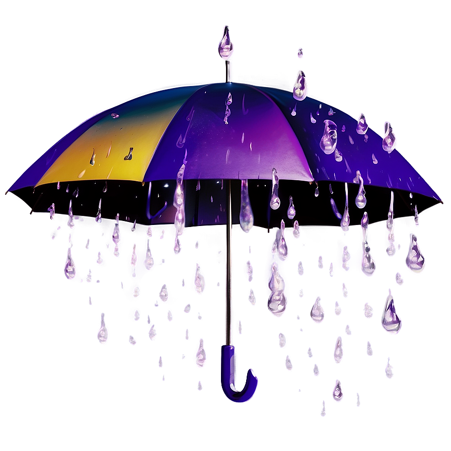 Retro Purple Rain Aesthetic Png 97