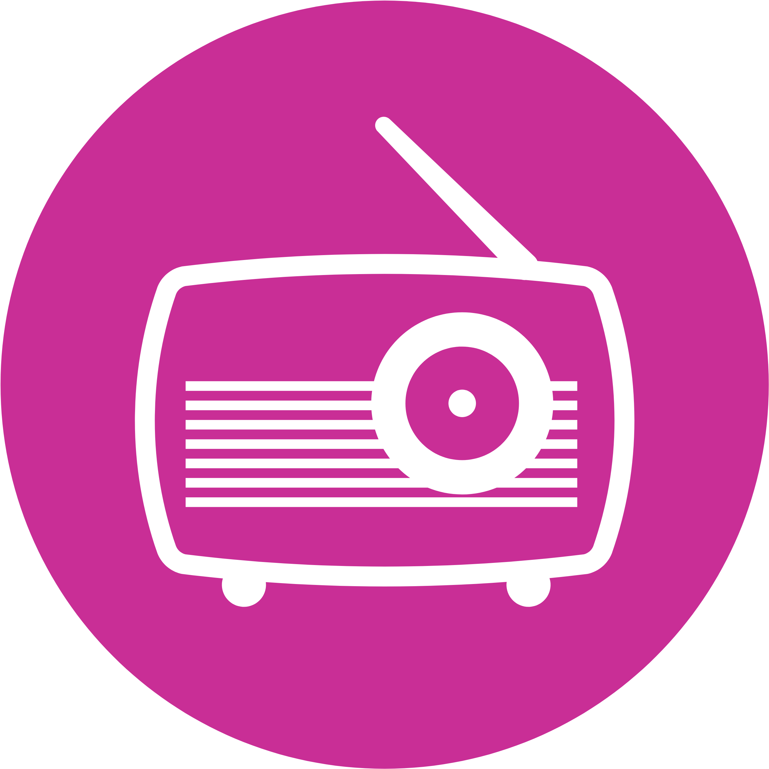 Retro Radio Icon Pink Background