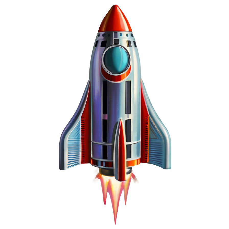 Retro Rocket Png Dcg