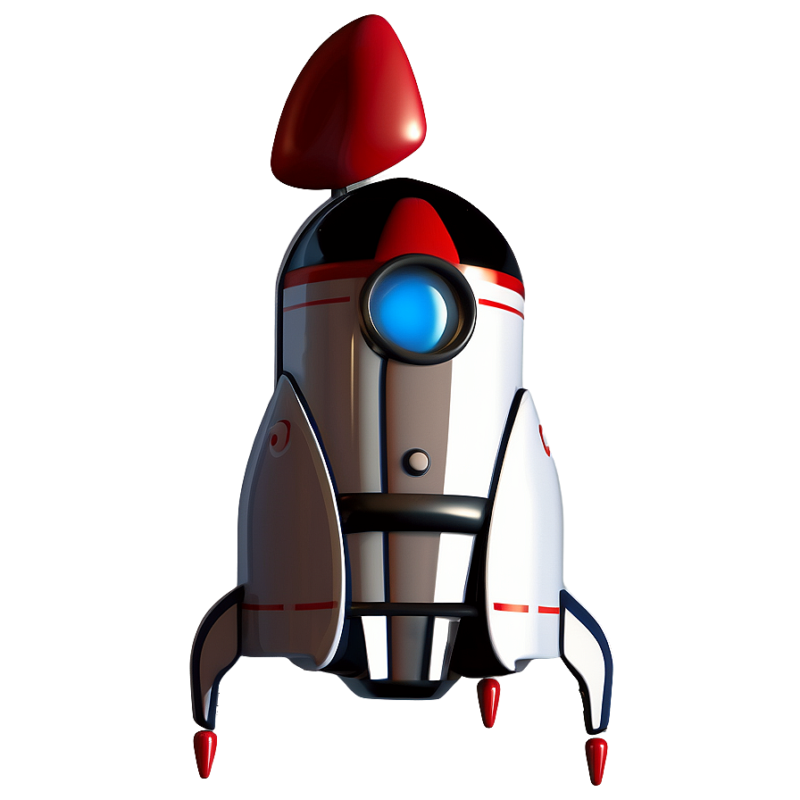 Retro Rocketship Png 06132024