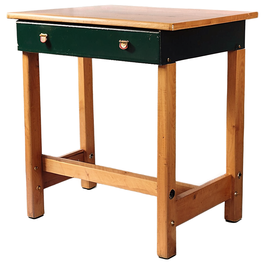 Retro School Desk Png 05042024