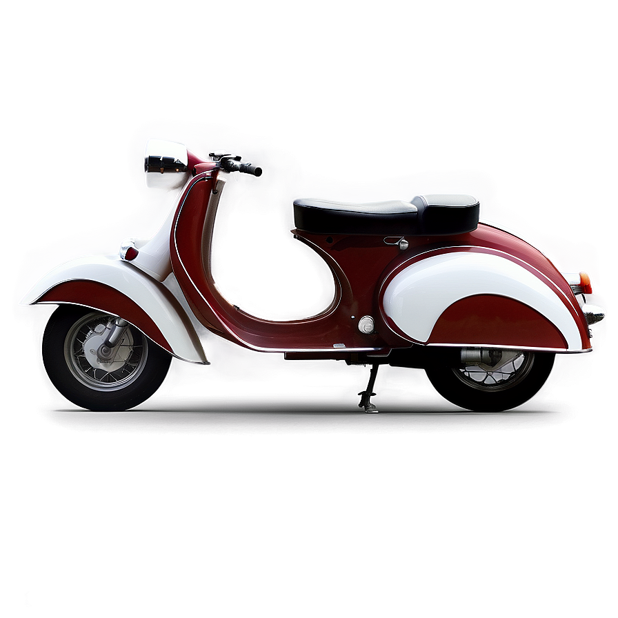 Retro Scooter Motorcycle Png Irn