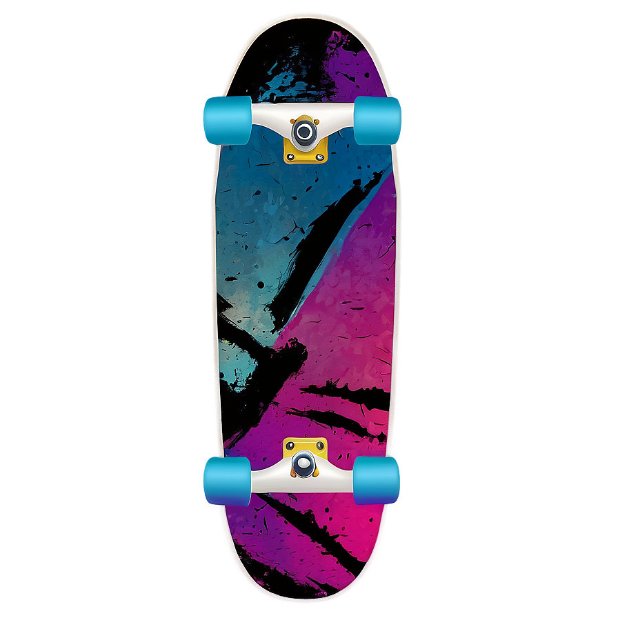 Retro Skateboard Design Png 60