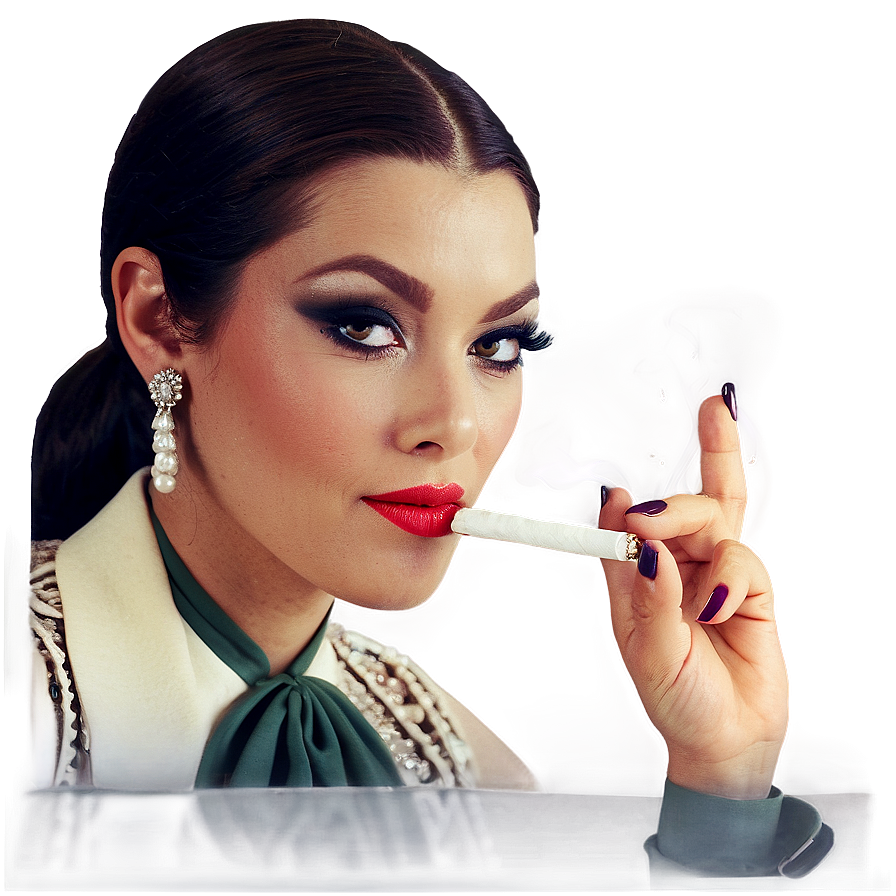 Retro Smoking Advertisement Png Aqb