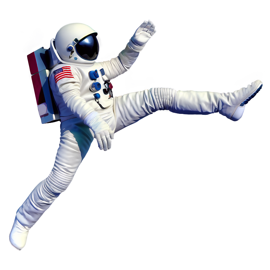 Retro Spaceman Pose Png 06242024