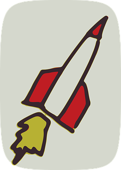 Retro Style Rocket Illustration